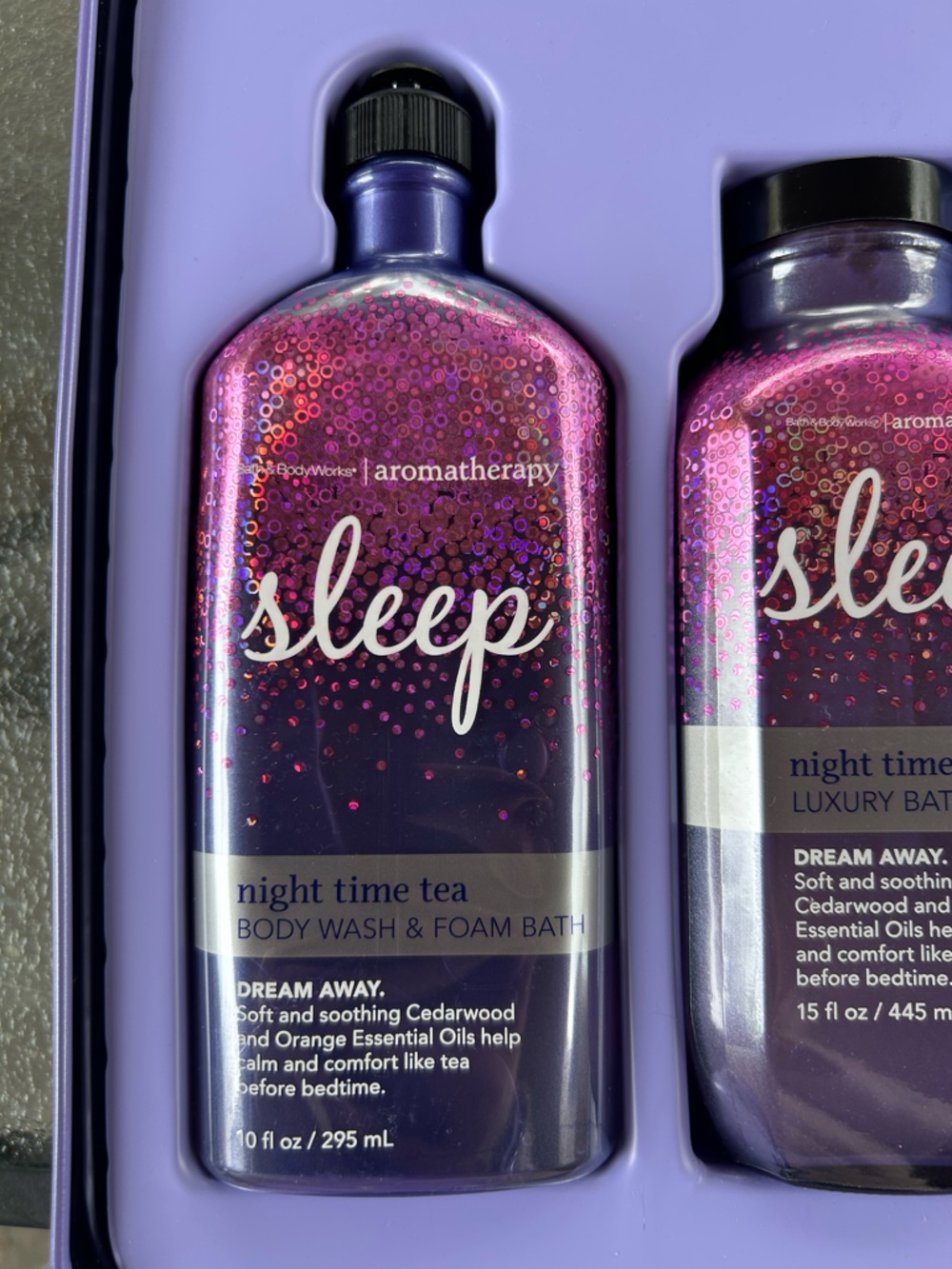 Rare-HTF! Bath & Body Works Night Time Tea Luxury Bath duo - Picture 4 of 6